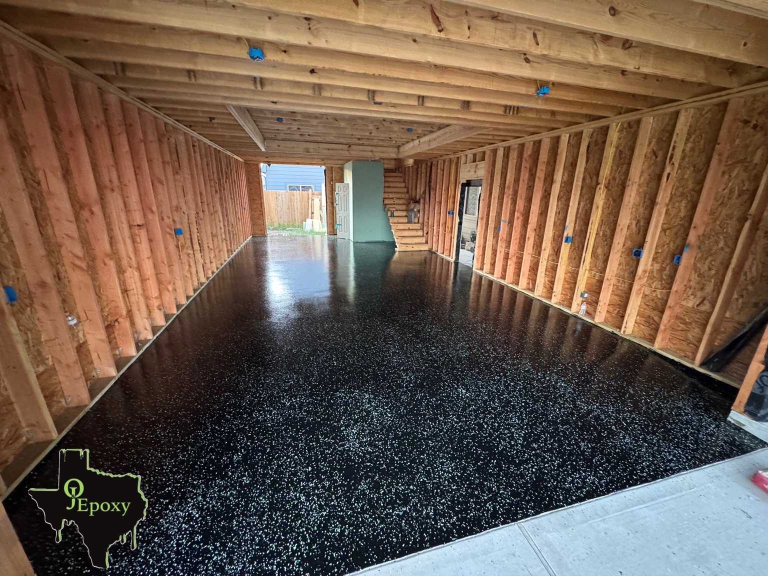 O&J Epoxy project photograph: Black Flake Finish